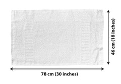Kuber Industries Cotton Face Towel 200 Gsm | Easily Washable Workout Gym Napkins For Men - White (Pack Of 1)