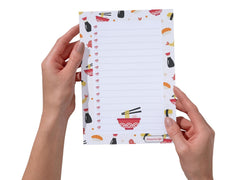 A5 Notes/To Do List Notepad, Beautiful Checklist Pad, Tear-Off Sheets (Noodles) Pack Of 1