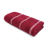 Mytrident Bath Towel Urban Comfort 450 Gsm | 100% Cotton Bath Towel (Rosie Wine)