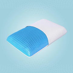 Smart Grid Hybrid Pillow, Bed Pillow For Sleeping, White - 26 X 16 Inches | For Neck & Shoulder Pain Relief, Pillow For All Sleepers | Luxe Cotton Viscose Washable Cover - Pack Of 1