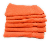 Cotton Colors Hand Towel 900 Gsm (Orange) - Pack Of 6