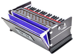 Musical Instrument Harmonium - 39 Keys, Double Fold Bellow, Two Reeds (Bass+ Male), 7 Stopper | Two Side Carry Handles, Jaali Frame On Keys