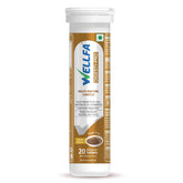 Wellfa Digesti Pro Tablets Multi Enzymes, Cumin Extract, Improves Digestion, Relief From Gas, Bloating & Heartburn Resolves Indigestion | Jeera Flavor - 20 Effervescent Tablets, 50gm 0.1lbs