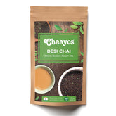 Chaayos Strong Golden Assam Tea - 500gm, 17.6 Ounce, 250 Cups | Premium Chai Patti Desi Chai - Assam Black CTC Tea | Caffeine Free