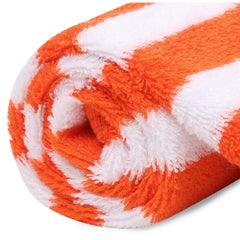 My Milestones 100% Cotton Hand Towel 400 Gsm | Ultra Soft Attractive Embroidery Appliques Cotton Soft, Absorbent Hand Towel Perfect For Face (Set Of 2)- Orange & White