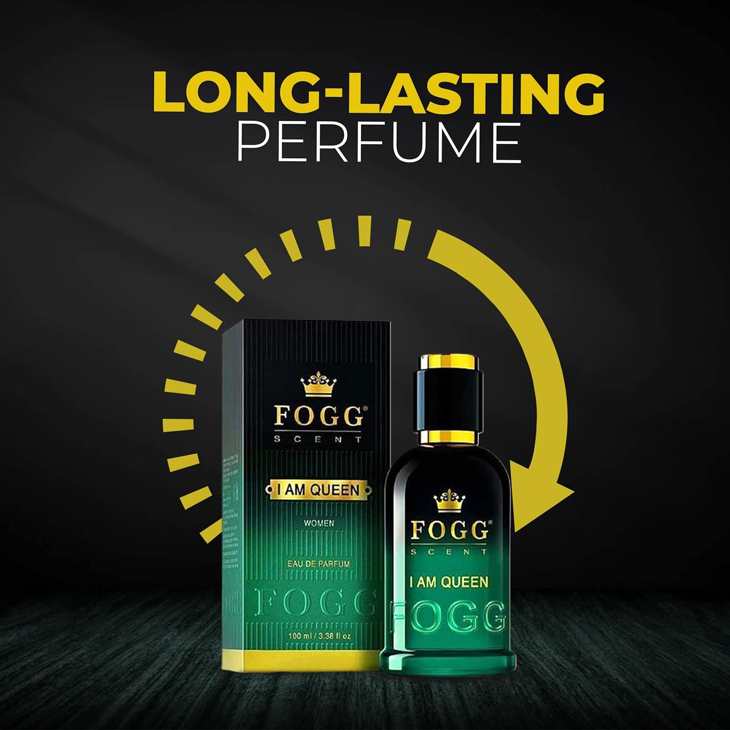 Fogg Scent I Am Queen Eau De Parfum For Women 100ml 3.4 Fl.oz. Each Pack Of 2 | Long-lasting, Fresh & Powerful Fragrance Fogg Scent I Am Queen Eau De Parfum For Women 100ml 3.4 Fl.oz. Each Pack Of 2 | Long-lasting, Fresh & Powerful Fragrance