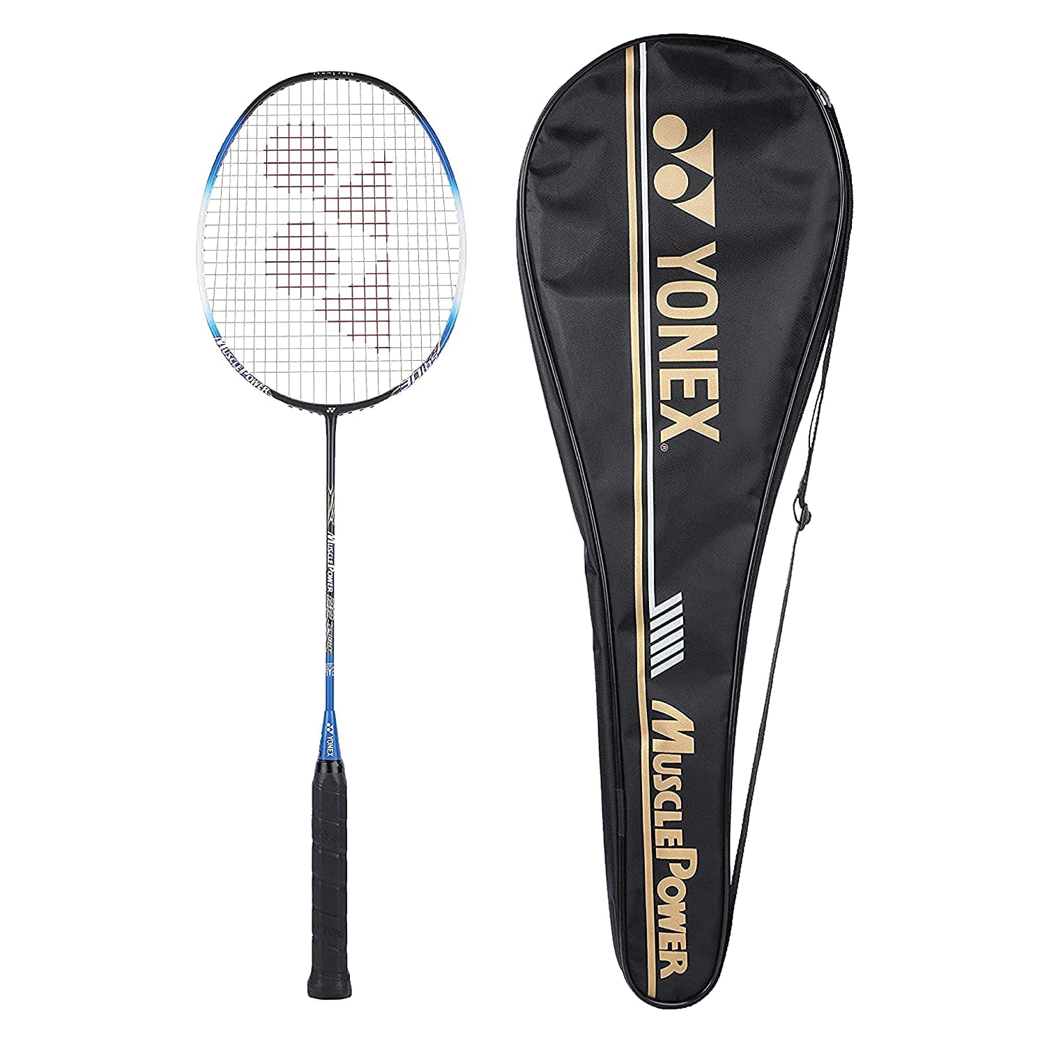 Yonex MUSCLE POWER 22 LIGHT Strung Badminton Racquet, 4U-G5, Colour - Black & Blue, Material - Graphite Yonex MUSCLE POWER 22 LIGHT Strung Badminton Racquet, 4U-G5, Colour - Black & Blue, Material - Graphite