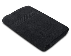 Kuber Industries Premium Bath Towel 1000 Gsm | Super Soft, Fluffy & Absorbent Cotton Bath Towel Perfect For Daily Use (Black) - Pack Of 2