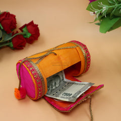 Wood Decorative Cash Box, Shagun Box, Gift Box, Jewellery Box, Bangel Box, Money Box Envelop Wedding Gift Color Pack Of 1, Colour - Multicolour