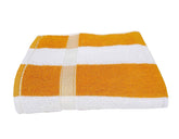 Hanorix 100% Cotton Large Size Bath Towel 900 Gsm | Soft Bath Towel For Men & Women Ultra Absorbent Cotton Towel Soft & Absorbent Towel (Golden Line) - Pack Of 2