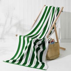 The Veloure 100% Cotton Bath Towel 750 Gsm | Bath Towel For Hotel, Pool, Swimming & Beach | Extra Large Size (Green)