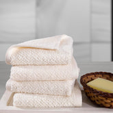 Maspar 100% Cotton Windsor Face Towel 480 Gsm (Beige) - Set Of 4