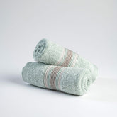 Spread Spain Water & Soil Face Towel 300 Gsm | Luxurious Blend Of Cotton & Bamboo Fiber Face Towel Ultra-Absorbent, Quick-Drying & Skin-Friendly (Mint) - Pack Of 2