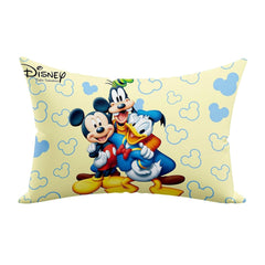 Kid's Disney Mickey Team Pillow For Sleeping, Cream - 12x18 Inches | Cozy & Fluffy Super Soft Pillow | Suitable For All Sleepers, Multipurpose & Comfortable, Breathable - 3 Pcs