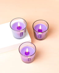 LAVENDER FRAGRANCE VOTIVE GLASS CANDLES | BEST FOR DIWALI GIFT SET CANDLES