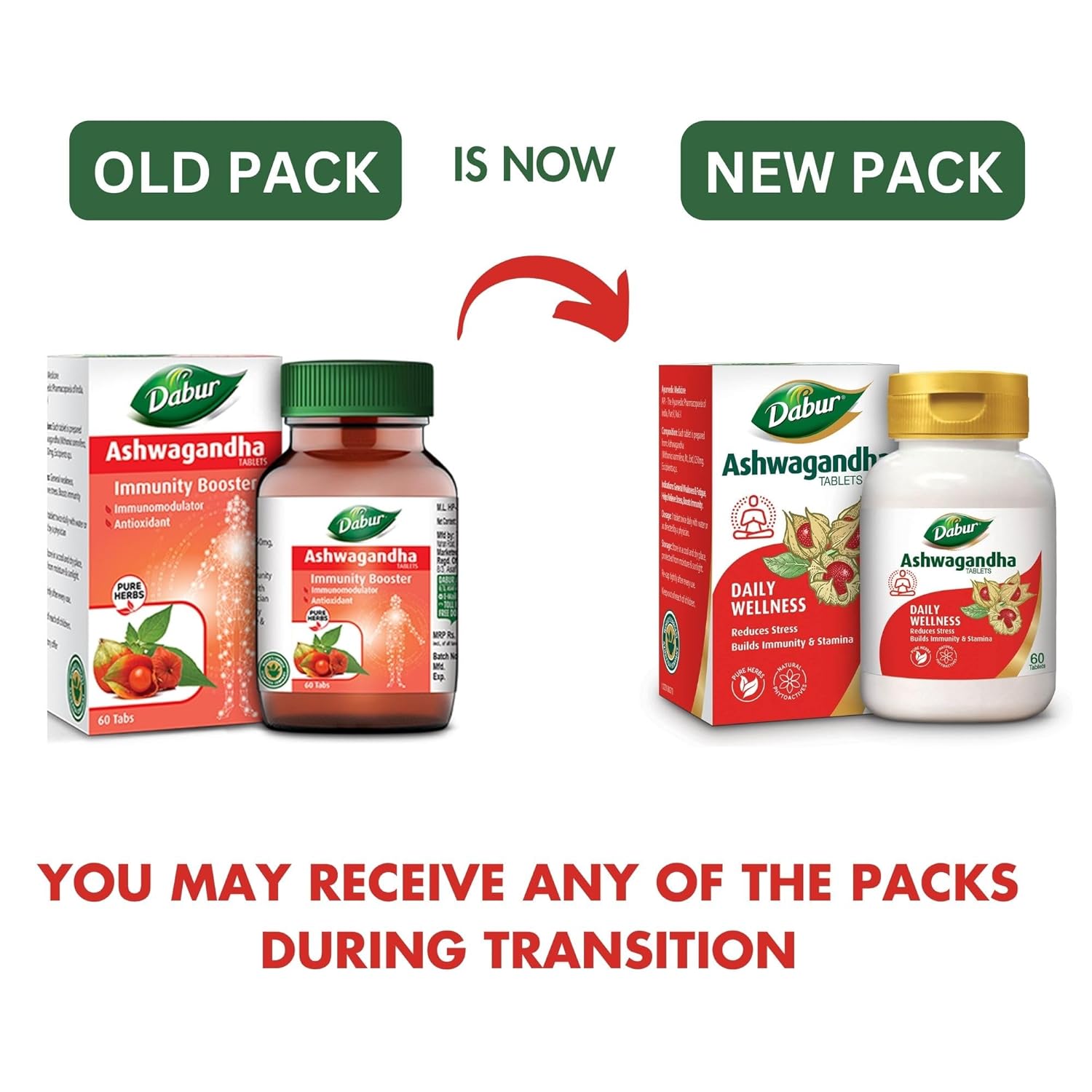Dabur Ashwagandha General Wellness Tablets, Stress Relief, Rich In Antioxidants, Immunity Booster, Rich In Antioxidants, Rejuvenates Body | 60 Tablets 100gm 0.2lbs Dabur Ashwagandha General Wellness Tablets, Stress Relief, Rich In Antioxidants, Immunity Booster, Rich In Antioxidants, Rejuvenates Body | 60 Tablets 100gm 0.2lbs