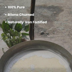 Premium Organic A2 Desi Ghee By Samkhya | Good Source Of Vitamins & Minerals Healthy Desi Cow Ghee For Sweets | (1 Litr) 33.8 Ounce | Jar Pack