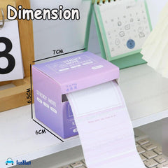 256 Pcs Sticky Notes Set With Dispenser, 8 Patterns Mini Sticky Notes For School, Home (Purple)