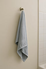 Siya Fashion Cotton Bath Towel 1000 Gsm | Ultra Soft Absorbent Quick Dry Lightweight & Durable Fabric Perfect For Home, Gym, Travel & Everyday Use (Grey) - Pack Of 2