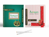 Aarogyam Herbals Pack Of 2 Flavours 100% Tobacco & Nicotine Free Cigarette For Relieve Stress & Mood Enhance Product Paan, Strawberry - 10 Sticks X 2 Packets