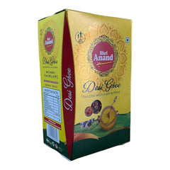 Natural Pure Cow Desi Ghee By Shri Anand | Natural & Healthy Gir Cow Cultured Desi Ghee Perfect For Use Puja | (1 Litre) 33.8 Ounce | Box Pack