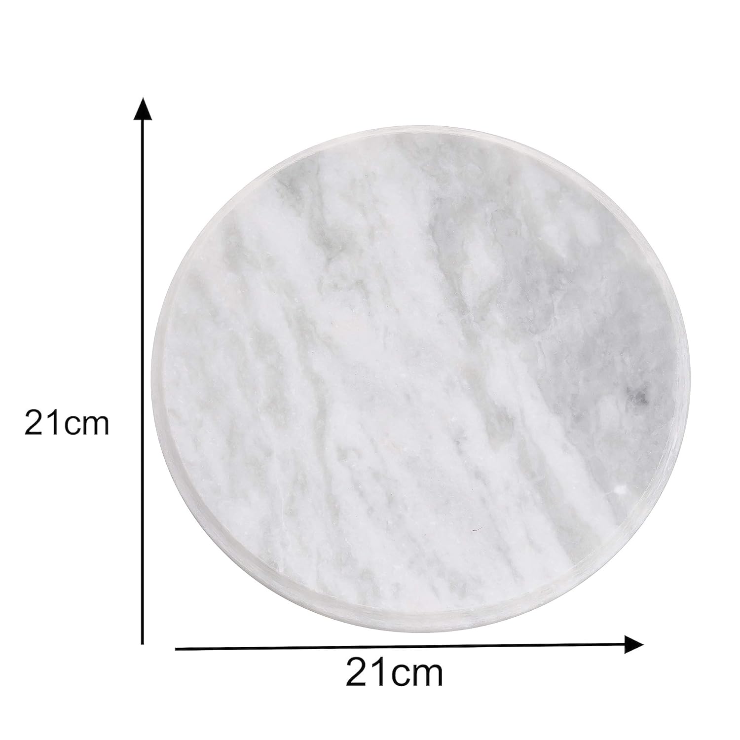 White Marble Roti Maker With Wooden Belan - 10 Inch Diameter | White Marble Chakla With Belan - White Marble Chakla With Belan - Chakla With Wooden Belan White Marble Roti Maker With Wooden Belan - 10 Inch Diameter | White Marble Chakla With Belan - White Marble Chakla With Belan - Chakla With Wooden Belan