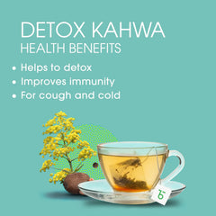 Teabox Detox Kahwa Herbal Tea - 100 Pyramid Tea Bags | Made With 8 Natural Ingredients - 100% Bio Degradable Teabags | 0% Bitterness