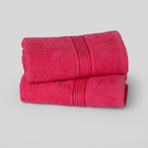 Kopa Quick Dry 100% Cotton Soft Terry Hand Towel 380 Gsm | Quick Dry 100% Cotton Super Absorbent, Lightweight (D'Ross) Hand Towel (Pink)- Pack Of 2