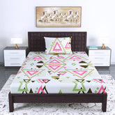 Bedsheet For Single Size Bed With 1 Pillow Cover - 57 X 87 Inches, Multicolor | Gifts For Wedding Or Anniversary, Surprise, Soft, Breathable, & Comfortable Bedsheet