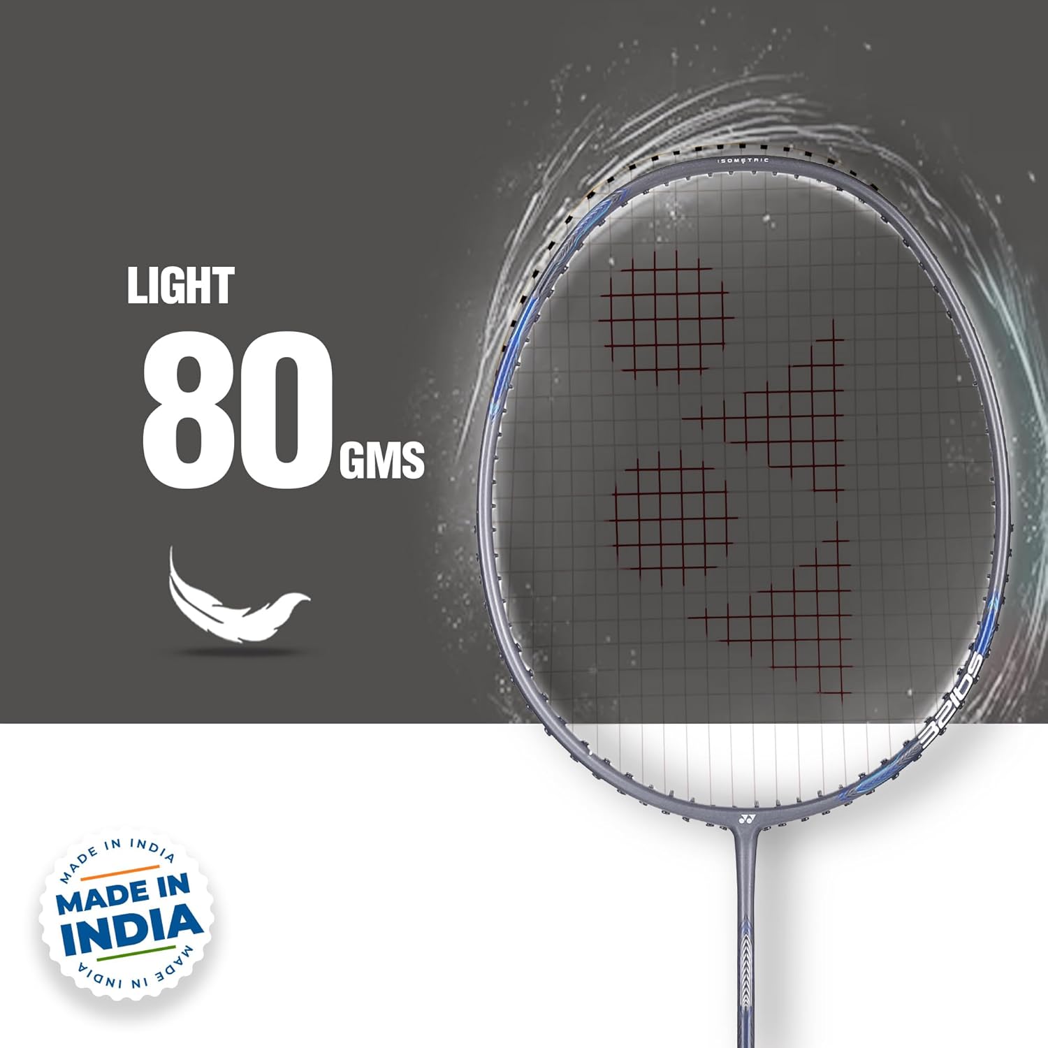 Yonex Badminton Racquet ASTROX ATTACK 9, G4 4U 80gms - 32lbs, Grip Size - 4 1/2 inches, Material - Graphite, Colour - Gun Metal Grey Yonex Badminton Racquet ASTROX ATTACK 9, G4 4U 80gms - 32lbs, Grip Size - 4 1/2 inches, Material - Graphite, Colour - Gun Metal Grey