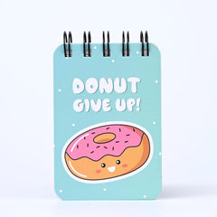 Spiral Pocket Notebook, Cute Mini Notepad, Handy Notebook For School (Donut) Pack Of 1