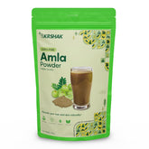 Krshak Amla Powder Pure Dried Amla Fruit Powder Enhance Hair, Skin & Health Naturally, Food Grade Seedless Fine Powder, Non - Gmo, Vegan & Preservative Free | 100gm 0.2lbs