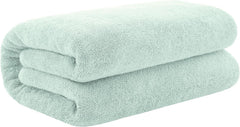 Tiqh 100% Organic Cotton Bath Towel 500 Gsm | Highly Absorbent & Quick Dry Extra Large Bath, Beach Towel Jumbo Bath Sheet Oversized Bath Towel (Green)