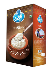 100% Natural Desi Danedar Ghee By Sakhi Dairy | Rich In Vitamins A, E Healthy Desi Ghee Good For Chapatis & Parathas | (1 Litr) 33.8 Ounce | Box Pack