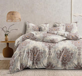 Printed Super King Size Double Bedsheet With Two Pillow Covers - 108 X 108 Inches, Multicolor | Smooth To Touch, Breathable & Long Lasting - Ideal For Everyday Comfort