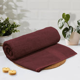 Luxe Home Cotton Bath Towel 450 Gsm | Quick Dry Large Size Bathroom Towels For Men & Women, Home, Kitchen, Gym, Spa (Wine)