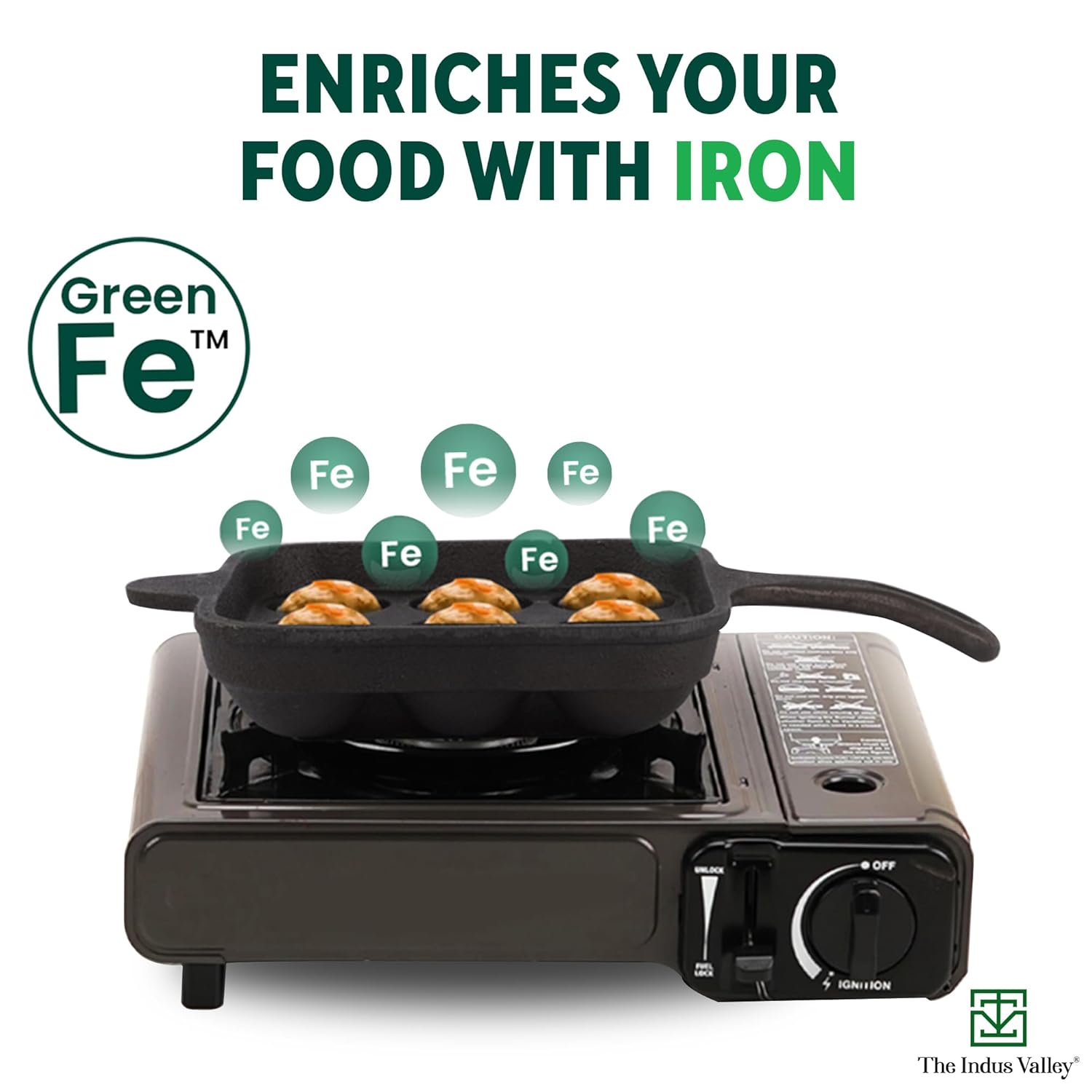 Pre-Seasoned Black Square Cast Iron Paniyaram Pan With Long Handle - 9 Pits, 18cm, 7 Inch, 2.4 Kg | Induction Friendly, Pre-Seasoned Paddu Pan, 100% Pure & Toxin-Free, No Chemical Coating Pre-Seasoned Black Square Cast Iron Paniyaram Pan With Long Handle - 9 Pits, 18cm, 7 Inch, 2.4 Kg | Induction Friendly, Pre-Seasoned Paddu Pan, 100% Pure & Toxin-Free, No Chemical Coating
