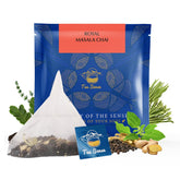 Tea Sense Royal Masala Chai - 15 Pyramid Tea Bags | Assam CTC, Ginger, Cardamom, Clove, Cinnamon, Black Pepper, Star Anise - Strong & Kadak Chai Patti, High Caffeine