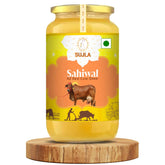 Pure A2 Desi Sahiwal Cow Ghee By Sujla | Naturally Rich Taste & Aroma Desi Pure Ghee Perfect For Supports Digestion | (500ml) 16.9 Ounce | Jar Pack