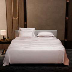 Satin Bedsheet Super King Size Bed With 4 Pillow Covers | 108 X 108 Inches, Blushing Pink | Premium Bedding Set, Gifts For Couples, Wedding, Anniversary