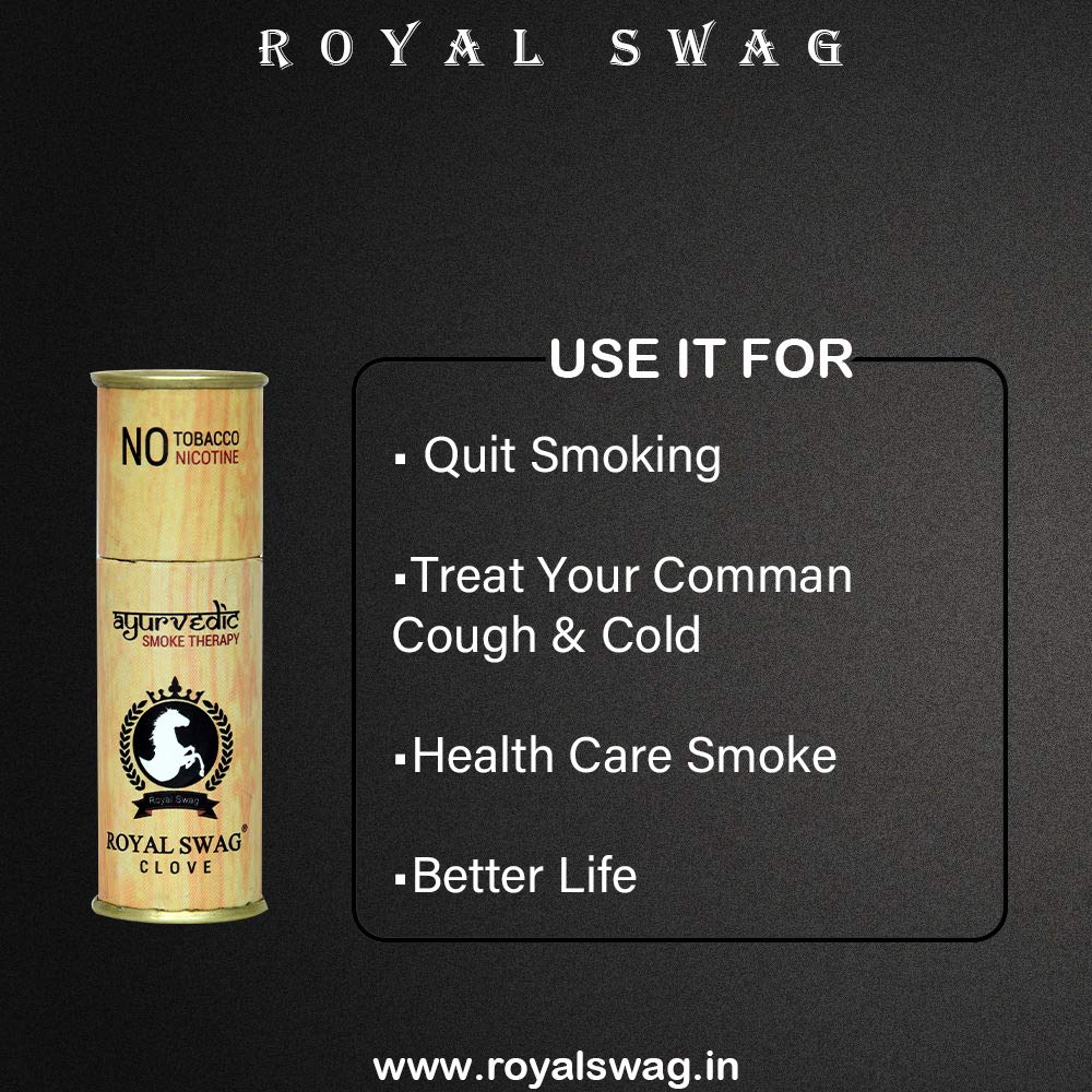Royal Swag Herbal Ayurvedic Clove Therapy Cigarette (Pack Of 5) Royal Swag Herbal Ayurvedic Clove Therapy Cigarette (Pack Of 5)