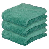 Kuber Industries Cleaning Towel 450 Gsm | Reusable Cleaning Cloths For Kitchen, Duster, Cleaning Towel (Green) Pack Of 3