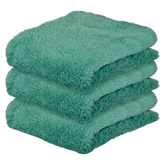 Kuber Industries Cleaning Towel 450 Gsm | Reusable Cleaning Cloths For Kitchen, Duster, Cleaning Towel (Green) Pack Of 3