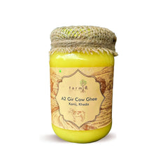 100% Natural A2 Gir Desi Cow (Kanij Kheda) Ghee By Farm ??. | Good Source Of Energy & Protein Fiber Healthy Desi Cow Ghee For Body Joint Pain | (1 Litre) 33.8 Ounce | Jar Pack