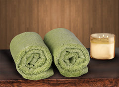 Bombay Dyeing Thyme Ultrx Cotton Hand Towel 400 Gsm (Green) -2 Pieces