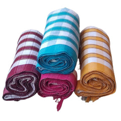 Knss Handloom 100% Pure Cotton Xxxl Size Bath Towels 1200 Gsm (Heavy Quality) Pack Of 4 - Multcolor