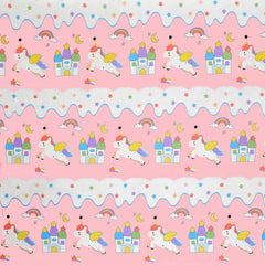 Cartoon Printed Double Bedsheet For Kids With 2 Pillow Cover - 72 X 78 X 10 Inches, Pink & White | Cotton Feel All Around Elastic Fitted King Size Double Bed