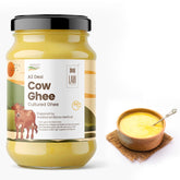Organic A2 Desi Cow Ghee By Looms & Weaves | Natural & Healthy Fragrance Belona Cow Ghee Perfect For Baking, Frying | (250ml) 8.4 Ounce | Jar Pack