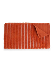 Welspun 2 In-1 100% Cotton 400 Gsm Bath Towel (Rust)