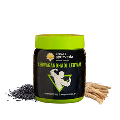 Kerala Ayurveda Ashwagandhadi Lehyam Stamina Booster For Men & Women, Organic Herbal Energy Supplement Promotes Healthy Weight Gain Helps Manage Stress With Ashwagandha & Ghee | 500gm 1.1lbs